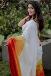 MG 503 Plain Linen Designer Saree Wholesale Market In Surat